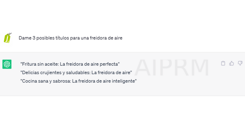 Ejemplo títulos ChatGPT